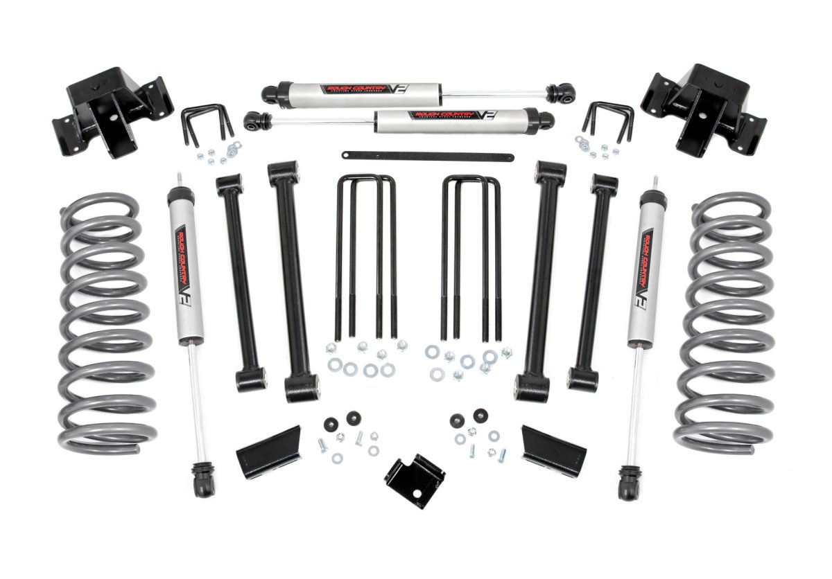 Dodge Ram 2500 Suspension Lift Kit - Front + Rear - Rough Country - 3 Inch Lift Kit | V2 - '94-'02